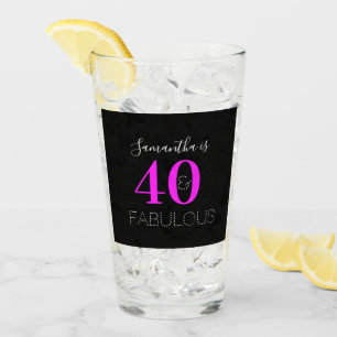 Copo De Pint Aniversário de 40 anos Personalizado 40 Fabuloso N