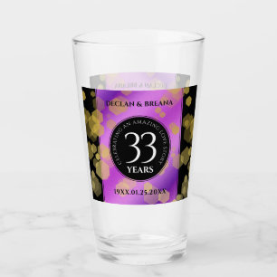Copo De Pint Aniversário de Casamento de Ametist Elegante 33