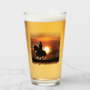 Copo De Pint apenas uma garota que ama vidro de cavalos