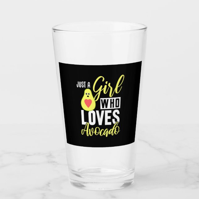 Copo De Pint Apenas Uma Menina Que Ama Avocado (Frente)