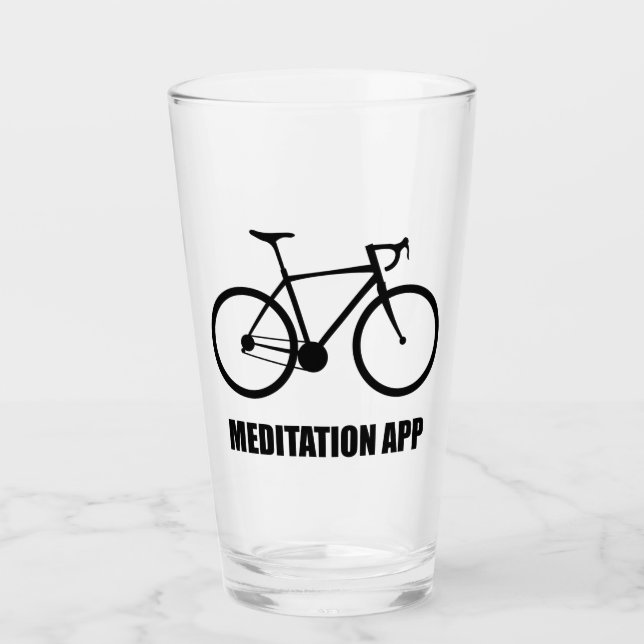 Copo De Pint Aplicativo de Meditação de Bicicleta (Frente)