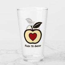 Apple e Heart Red & Black Comida para crescer logo