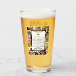 Copo De Pint apreciação do pai | Colagem de fotos do dia de os