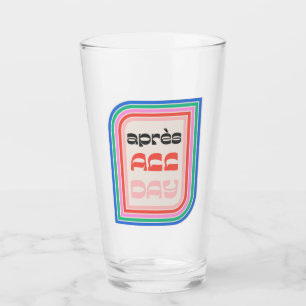 Copo De Pint Après All Day 70s Retro Striped Beer Glass