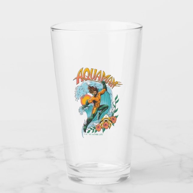 Copo De Pint Aquaman e Trident Ascensão Graphic (Frente)