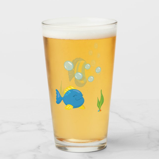 Copo De Pint Aquário de Pet Fish Bowl (Frente (Preenchido))
