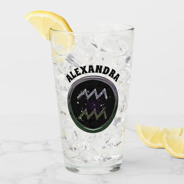 Copo De Pint Aquário Personalizado (Gelo frontal)
