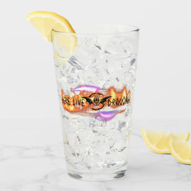 Copo De Pint Aqui Viva Dragões Shaker Glass (Gelo frontal)