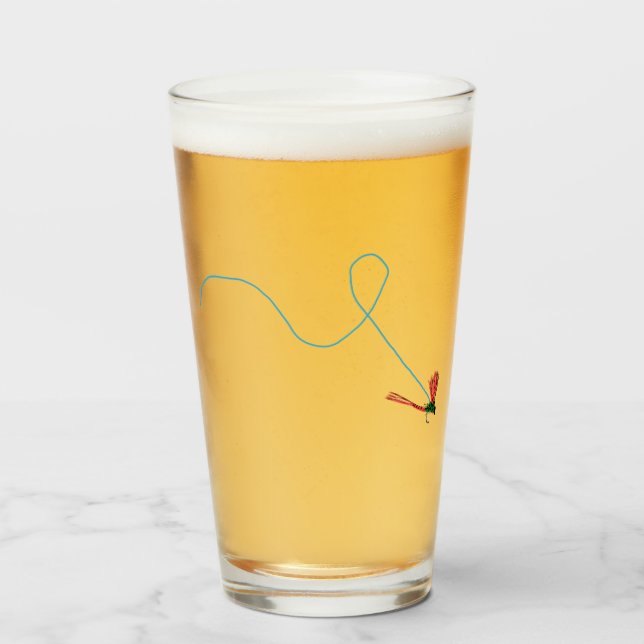 Copo De Pint Arco de Pesca com Voo e Combo da Enguia (Frente (Preenchido))