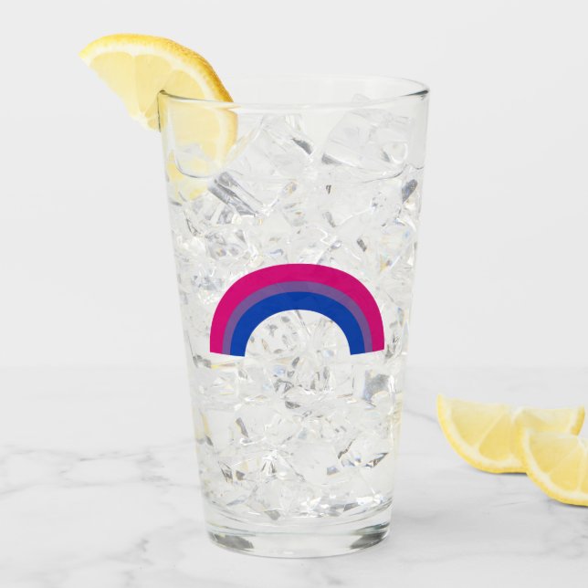 Copo De Pint Arco-íris Bissexual (Gelo frontal)