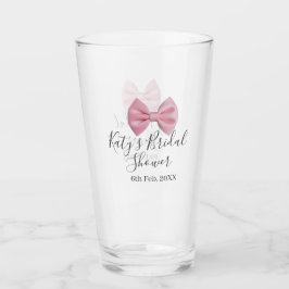 Copo De Pint Arco-íris rosa chá de noiva nome data pastel estil