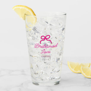 Copo De Pint Arco PINK nome mínimo bridesmaid ano de presente