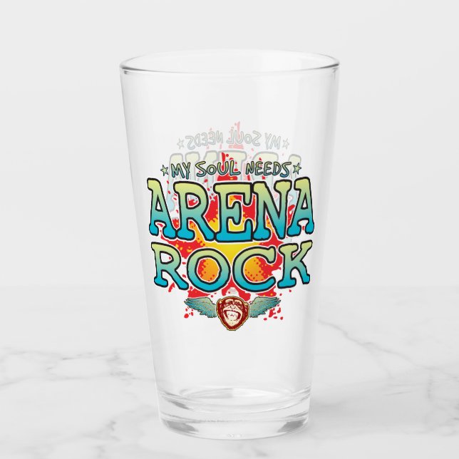 Copo De Pint Arena Rock Soul Glass Tumbler (Frente)