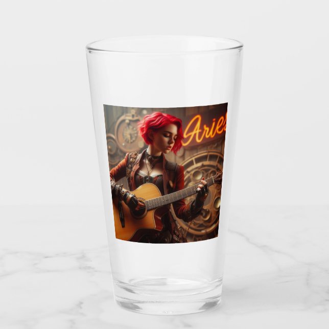 Copo De Pint Aries Zodiac Musical Guitar (Frente)