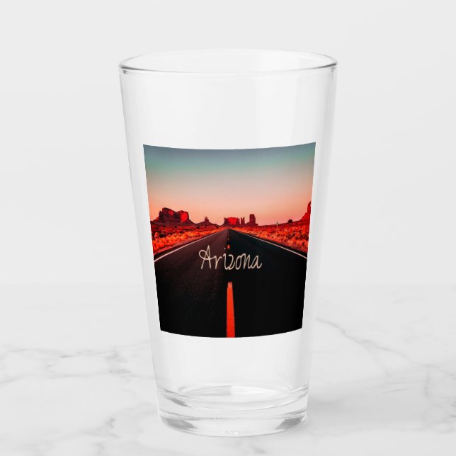 Copo De Pint Arizona Rochas Vermelhas do Deserto Sunset (Frente)