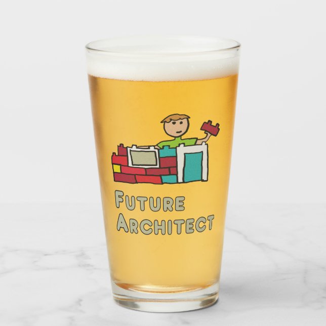 Copo De Pint Arquitetura futura (Frente (Preenchido))