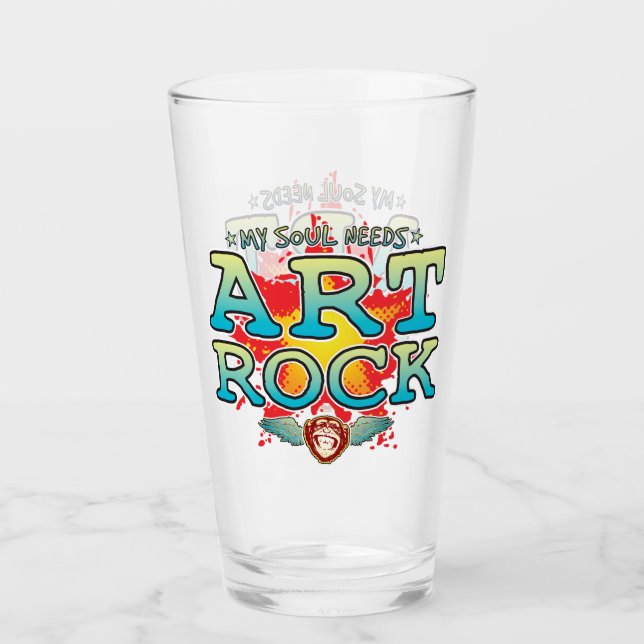 Copo De Pint Art Rock Soul Glass Tumbler (Frente)