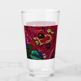 Copo De Pint Arte da Galáxia da Lua Abstrata