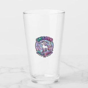 Copo De Pint Arte de Marketplace Pronta para POD Unicorn Roller