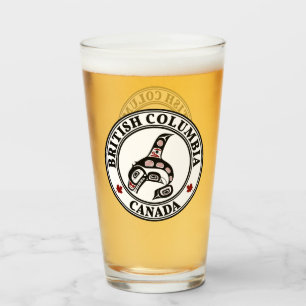 Copo De Pint Arte Indígena Americano Vermelho Preto Haida Balei