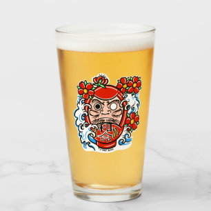 Copo De Pint Artesanato DARUMA DOLL Vidro de cerveja
