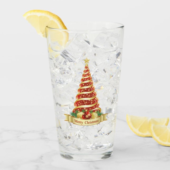 Copo De Pint árvore de Natal (Gelo frontal)