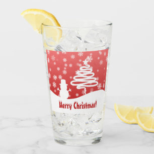 Copo De Pint Árvore de Natal Branca e Neve