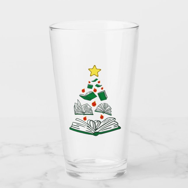Copo De Pint Árvore de Natal de Bookie III (Frente)