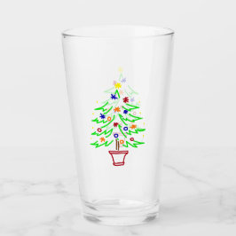 Copo De Pint Árvore de Natal Retro