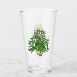 Copo De Pint Árvore de Natal Vintage com um Biscoito de Estrela