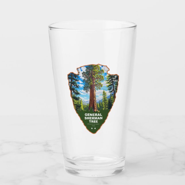 Copo De Pint Árvore General Sherman Sequoia NP Arrowhead (Frente)