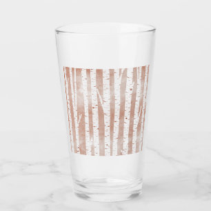 Copo De Pint Árvores de Aves Ilustradas