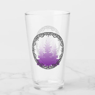 Copo De Pint Árvores de Natal Perenes Violeta-Vermelho