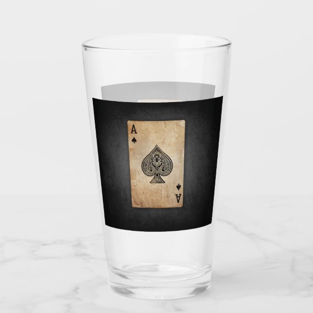 Copo De Pint Ás de travesseiro decorativo de espadas (Frente)