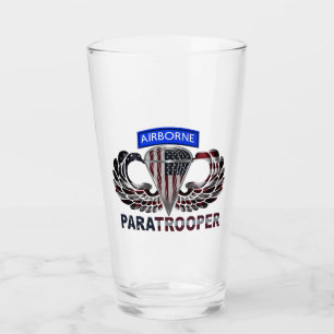 Copo De Pint Asas de salto aéreo com bandeira americana