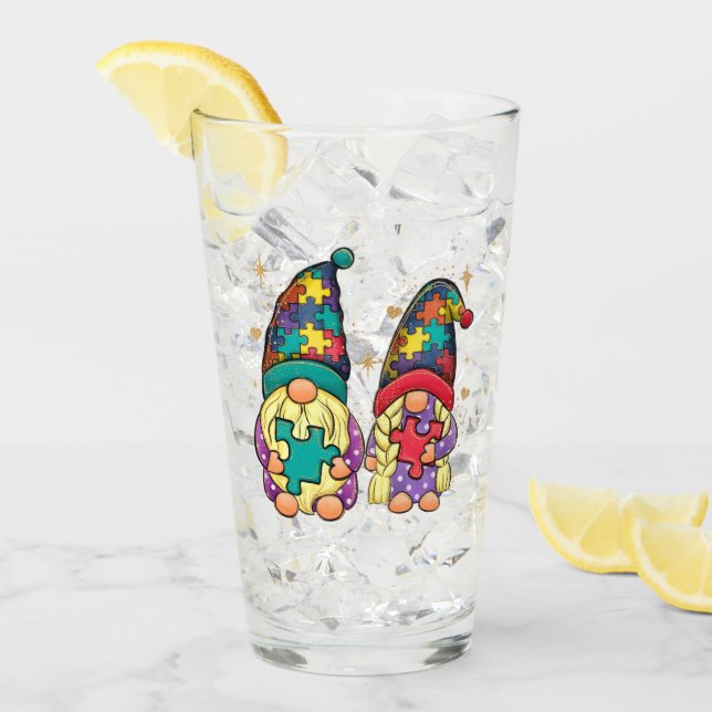 Copo De Pint Autism Casal Gnome (Gelo frontal)