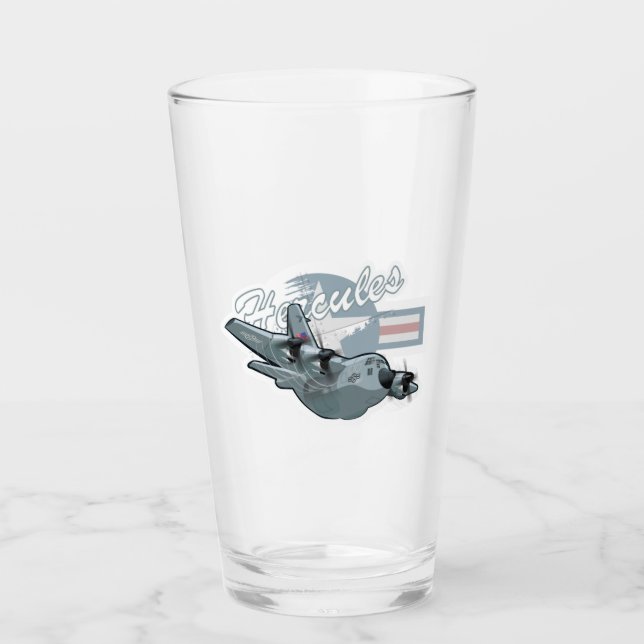 Copo De Pint Avião militar da Cartoon (Frente)
