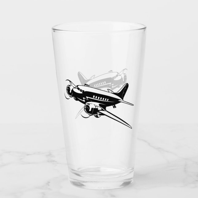 Copo De Pint Avião retrógrado de animação (Frente)