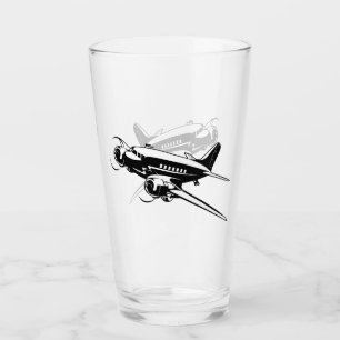 Copo De Pint Avião retrógrado de desenho animado