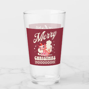 Copo De Pint Axolote de Natal Adorável Feliz Natal