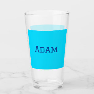 Copo De Pint Azul roxo adicionar nome texto de volta à mensagem