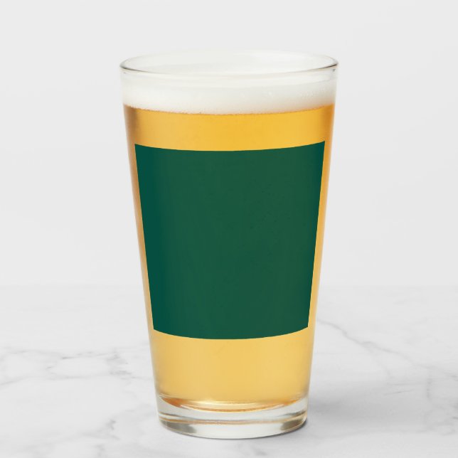 Copo De Pint Azul-verde (roda de cores) Verde Mar Profundo (Frente (Preenchido))