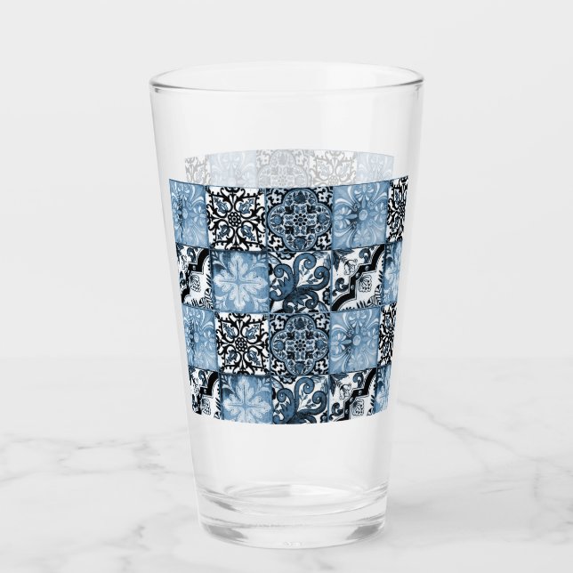 Copo De Pint Azulejo oceânico (Frente)