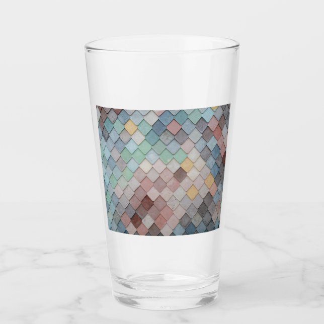 Copo De Pint Azulejos multicoloridos (Frente)