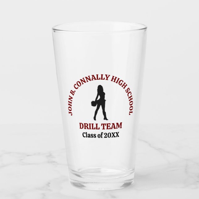 Copo De Pint Bailarina Personalizada da Equipe de Dança do Maro (Frente)
