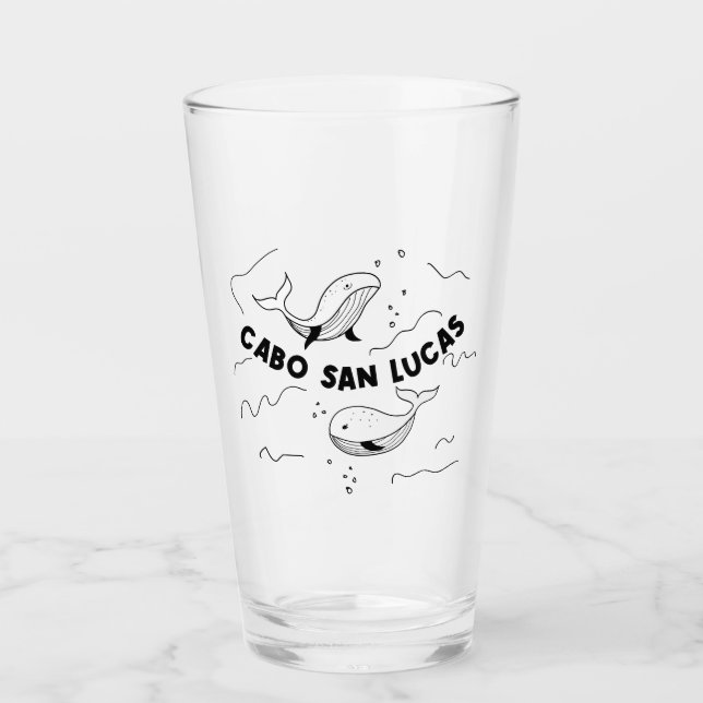 Copo De Pint Baleias Cabo San Lucas México (Frente)