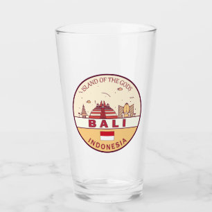 Copo De Pint Bali Indonesia Skyline Emblem