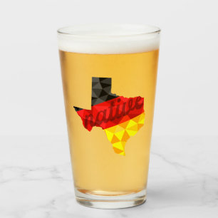 Copo De Pint Bandeira alemã de polígono nativo do Texas