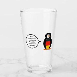 Copo De Pint Bandeira alemã Ms Penguin Personalizada Falando