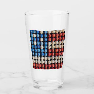 Copo De Pint Bandeira Americana do Baseball